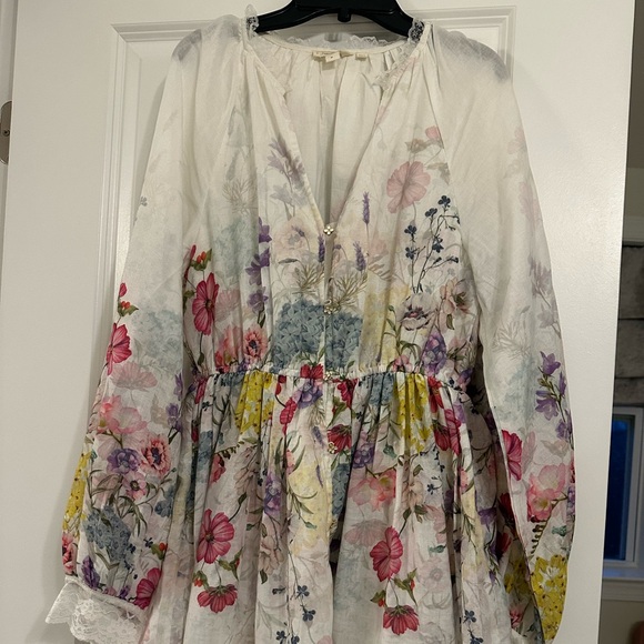 Anthropologie Let Me Be  V neck A-Line mini dress 👗 - Picture 5 of 6